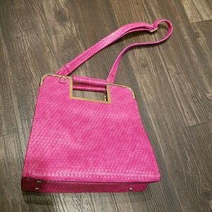 Hot pink handbag